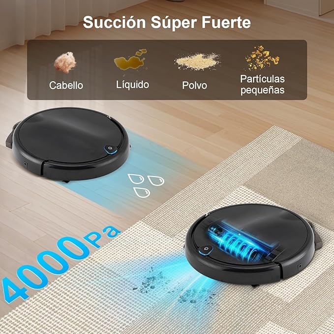 Aspiradora Robot Inteligente 3-en-1 Hub Uy