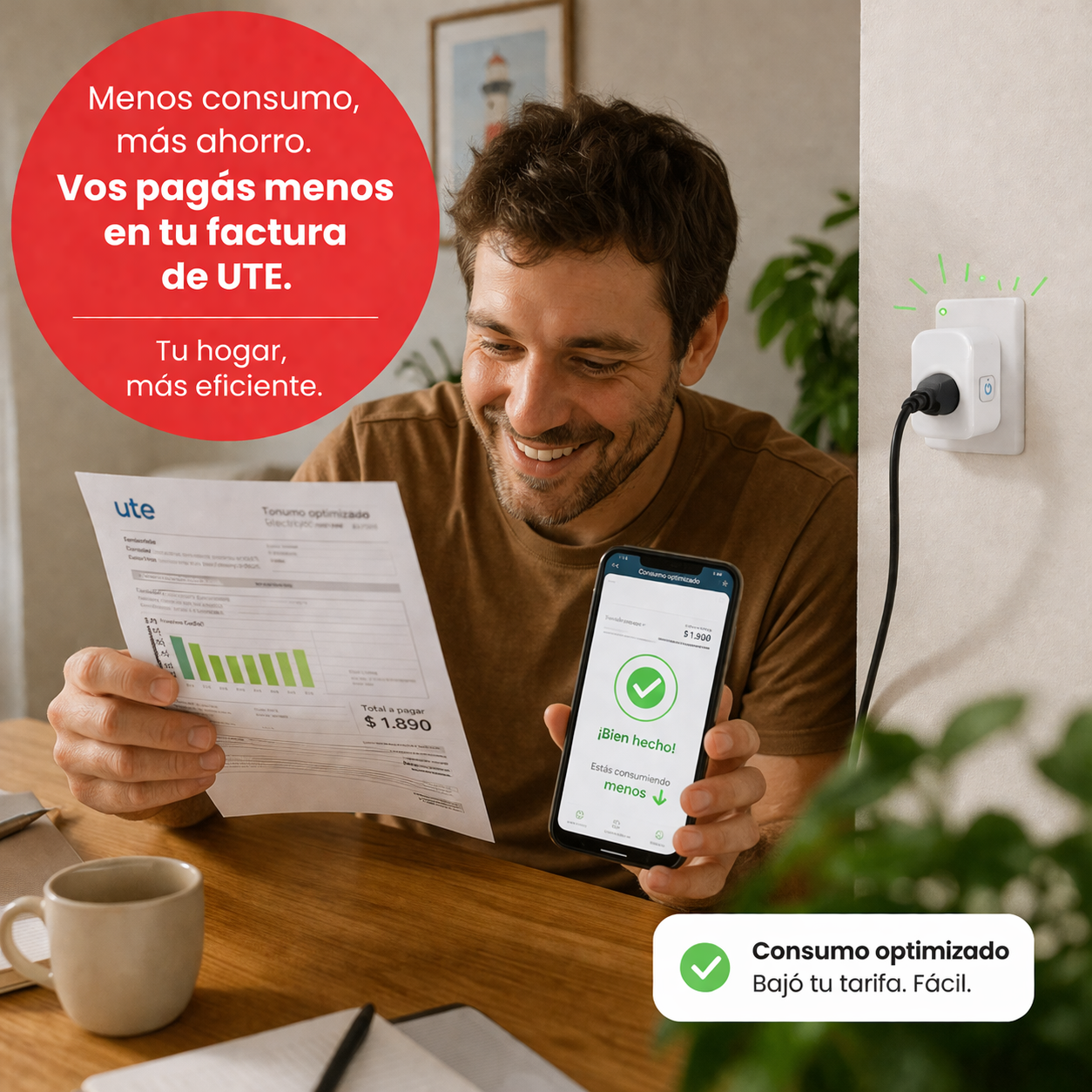 Enchufe Inteligente WI-FI Tuya 16A/20A