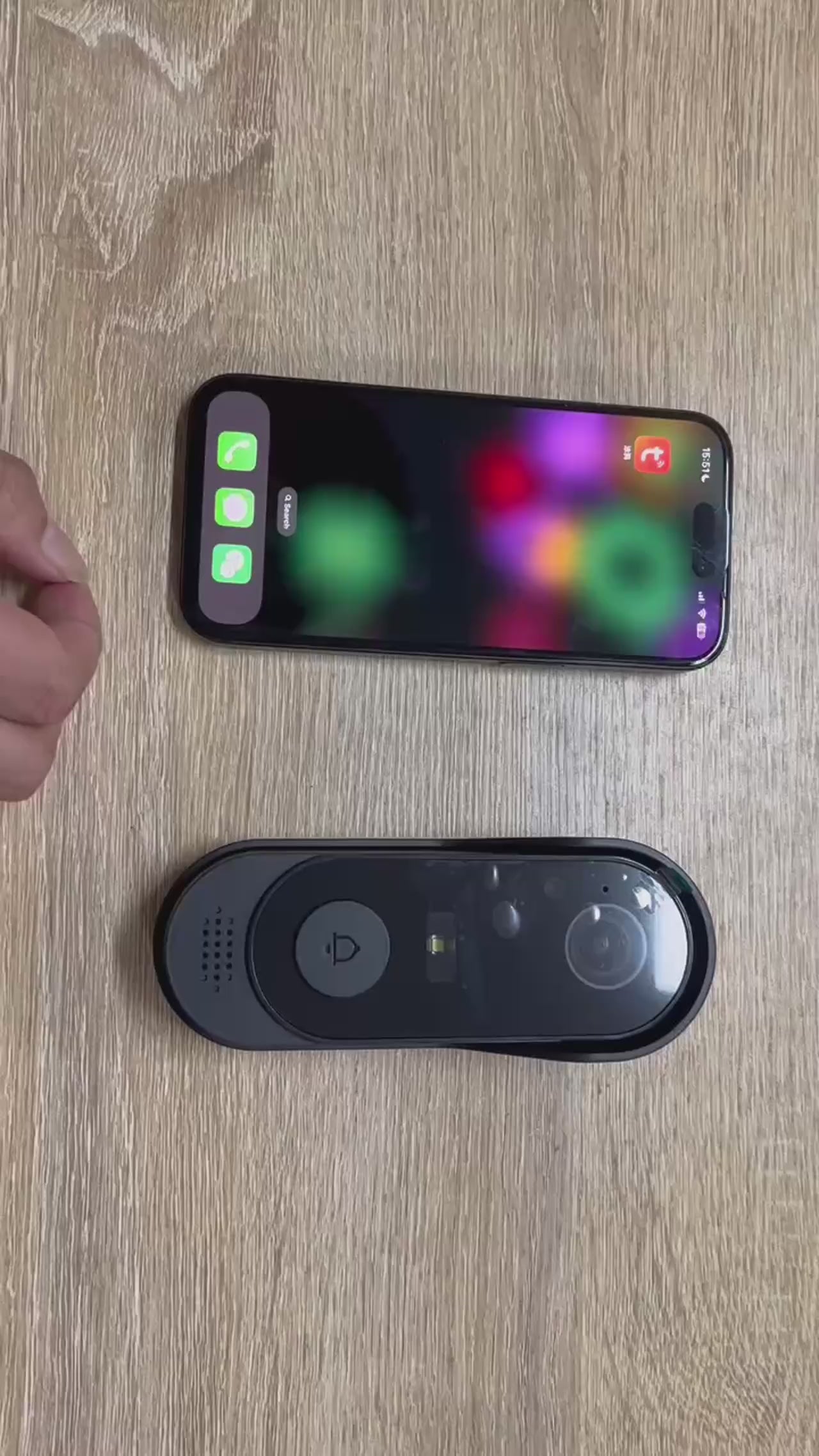 Portero Eléctrico Hogar Intercomunicador WiFi con Cámara HD